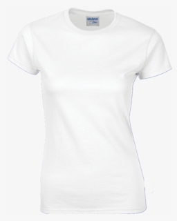 Black Round Neck T Shirt Ladies - Active Shirt, HD Png Download, Free Download