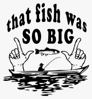 Funny Fisherman Png - Fishing Clipart Black And White, Transparent Png, Free Download