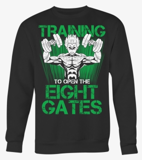 Training To Open The Eight Gates Shirt Rock Lee Naruto - Long-sleeved T-shirt, HD Png Download, Free Download