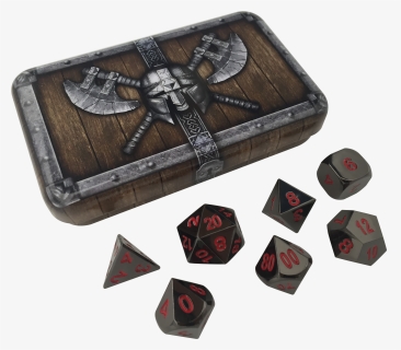 Dwarven Chest With Smoke And Fire - Skullsplitter Dice Industrial Gold, HD Png Download, Free Download