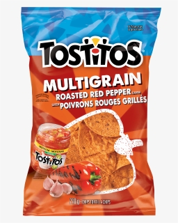 Tostitos® Multigrain Roasted Red Pepper Tortilla Chips - Tostitos Black Bean Garlic, HD Png Download, Free Download