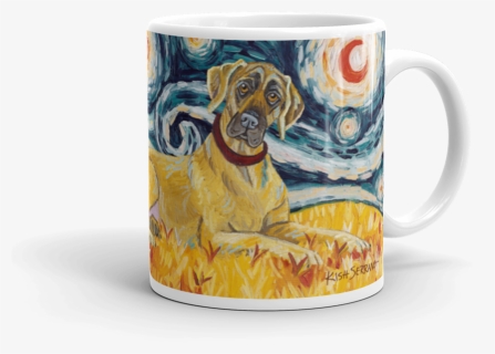 Great Dane Starry Night Mug-15oz - Coffee Cup, HD Png Download, Free Download