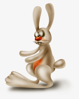 European Rabbit Easter Bunny - Cartoon, HD Png Download, Free Download