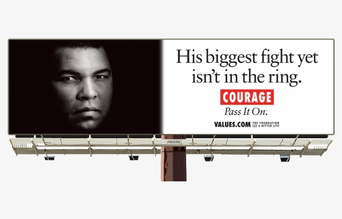 A-10 Png Mohamed Ali - Foundation Pass It On Billboards, Transparent Png, Free Download