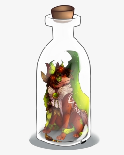 [ych] Message In A Bottle - Water Bottle, HD Png Download, Free Download