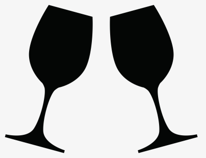 Champagne Clipart , Png Download - Silhouette Wine Glass Clipart, Transparent Png, Free Download