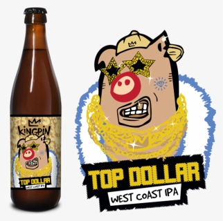 Top Dollar West Coast Ipa - Beer Bottle, HD Png Download, Free Download