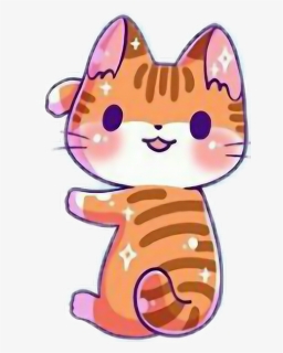 Kawaii Cute Cat Kitten Cats Catlove Report - Kawaii Cute Cartoon Cat, HD Png Download, Free Download