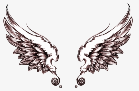 Wings Tattoo Png Image File - Danish Zehen Tattoo Design Png, Transparent Png, Free Download