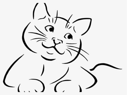 Siamese Cat Clipart Face - Cat Face Line Art, HD Png Download, Free Download