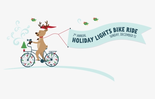 6th Annual Holiday Lights Ride - Reindeer, HD Png Download, Free Download