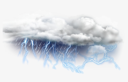Lightning Cloud Transparent Clip Art PNG Image​