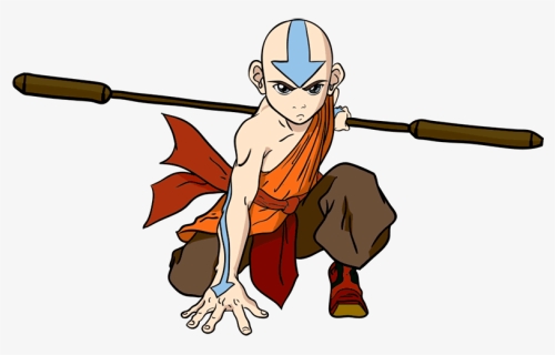 Learn Easy To Draw Aang Avatar Step - Avatar Aang, HD Png Download, Free Download
