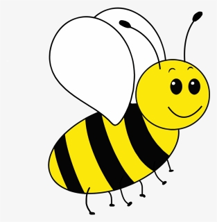 Simple Bee Drawing Png - Honeybee, Transparent Png, Free Download