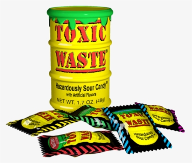 Toxic Waste Yellow Mix Sour Candy - Toxic Waste, HD Png Download, Free Download