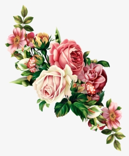 Rosas Vintage Flores Png, Transparent Png - kindpng