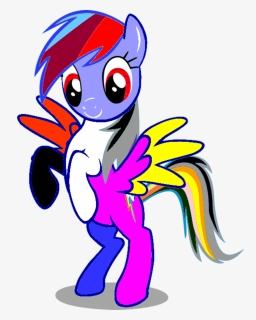 Color Mix Rainbow Of Dash - Rainbow Dash My Little Pony Characters, HD Png Download, Free Download
