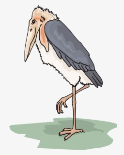 Bird Wings Stork - Marabou Stork Clipart, HD Png Download, Free Download