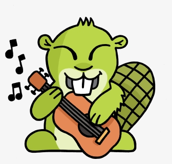 Guitar Adsy - Cartoon Hungry Transparent, HD Png Download, Free Download
