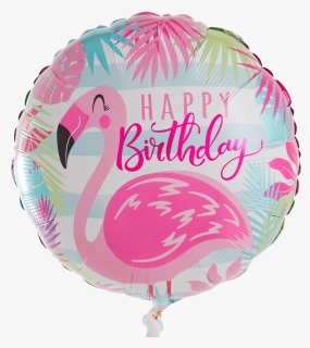 Birthday Pink Flamingo - Flamingo Ballong, HD Png Download, Free Download