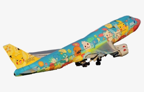 #pokemon #plane #airplane #pokemonsticker #pokemonedit - Boeing 747-400, HD Png Download, Free Download