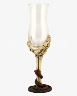 Skeleton Hand Dessert Wine Glass - Wine Glass, HD Png Download, Free Download