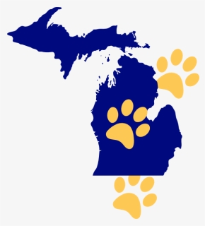 Michigan The Great Lakes State Clipart , Png Download - State Of Michigan Clip Art No Background, Transparent Png, Free Download