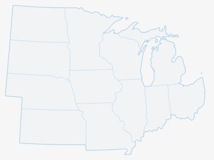 Blank Map Of Midwest, HD Png Download, Free Download
