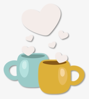 Coffee Mug With Heart Clipart Png Freeuse Qixi Festival - Clip Art, Transparent Png, Free Download