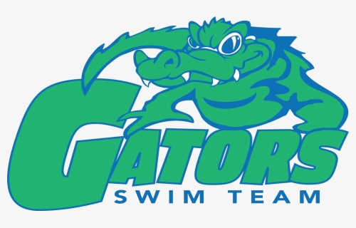 Logos For A Swimming Team With A Gator On It , Png - Gator Swim Team, Transparent Png, Free Download