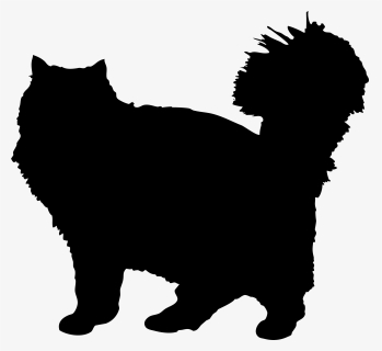 American Bobtail Kitten Keeshond Decal Silhouette - German Spitz Silhouette, HD Png Download, Free Download