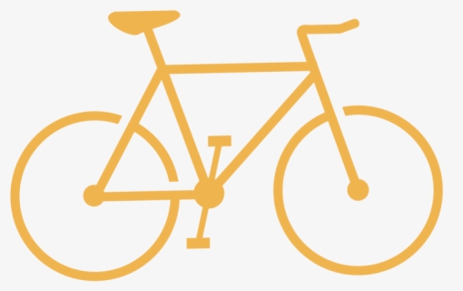 Icon Bicycle Yellow - New Year's Resolution Cycling, HD Png Download, Free Download