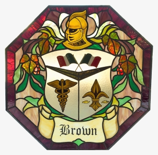 Brown Coat Of Arms - Stained Glass, HD Png Download, Free Download