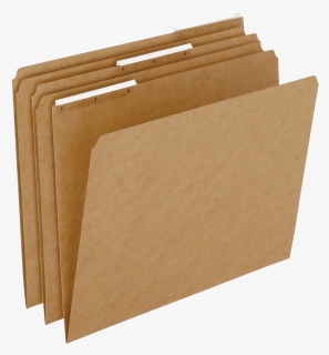 Folders Png Free Images - Kraft Folder With White Tab, Transparent Png, Free Download