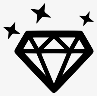 Diamond Svg Png Icon Free Download - Black White Trust Badges, Transparent Png, Free Download