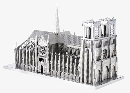 Metal Earth Iconx Notre Dame - Notre Dame Metal Model, HD Png Download, Free Download