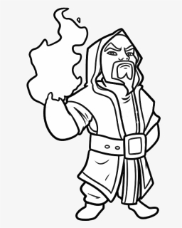 Transparent Clash Royale King Png - Clash Of Clans Sketch, Png Download, Free Download