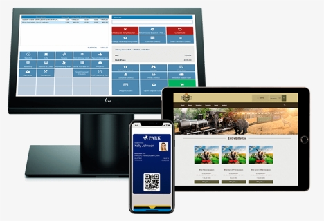 Pos, Ticketing System And Loyalty Wallet Shown On Digital - Pos System, HD Png Download, Free Download