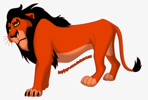 Mufasa Clipart Orange Lion - Scar Rey Leon Png, Transparent Png, Free Download