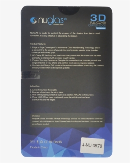 Nuglas Samsung Galaxy Note 8 Tempered Glass Screen - Carmine, HD Png Download, Free Download