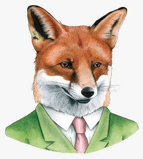 Animals In Suits Fox, HD Png Download, Free Download