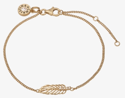 Feather, Gold Plated Bracelet With 6 Topazes - Bracelet, HD Png Download, Free Download