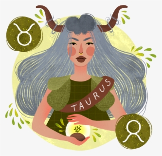 Transparent Girl Waking Up Clipart - Taurus, HD Png Download, Free Download