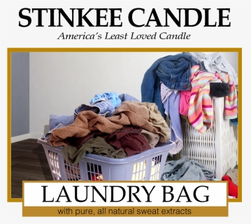Laundry Basket With Clothes , Png Download - Yankee Candle Label Png, Transparent Png, Free Download