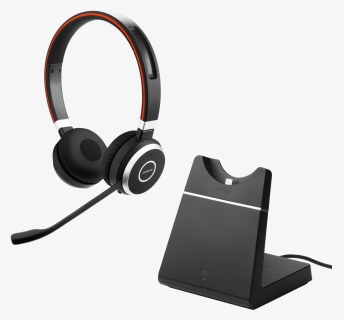 12323144 - Jabra Evolve 65 Ms Duo Headset, HD Png Download, Free Download
