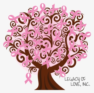 Cinta Rosa Cancer De Mama , Png Download - Breast Cancer Ribbon Tree, Transparent Png, Free Download