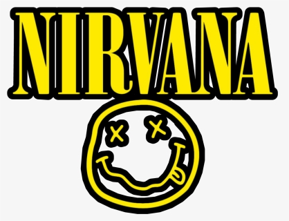 #yellow #logo #nirvana #rock #music #band #kurtcobain - Nirvana, HD Png Download, Free Download