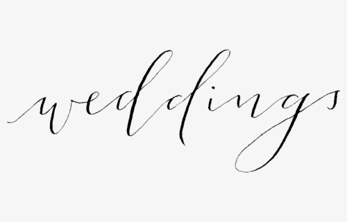 Clipart Wedding Calligraphy - Line Art, HD Png Download, Free Download