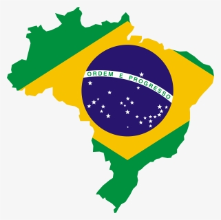 Map Of Brazil Flag, HD Png Download, Free Download
