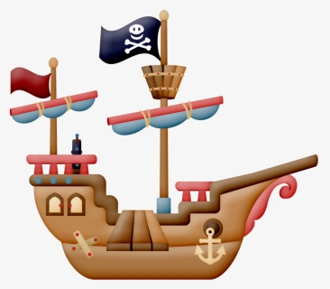 Sailboat Clipart Barco - Dibujo Barco Pirata Png, Transparent Png, Free Download